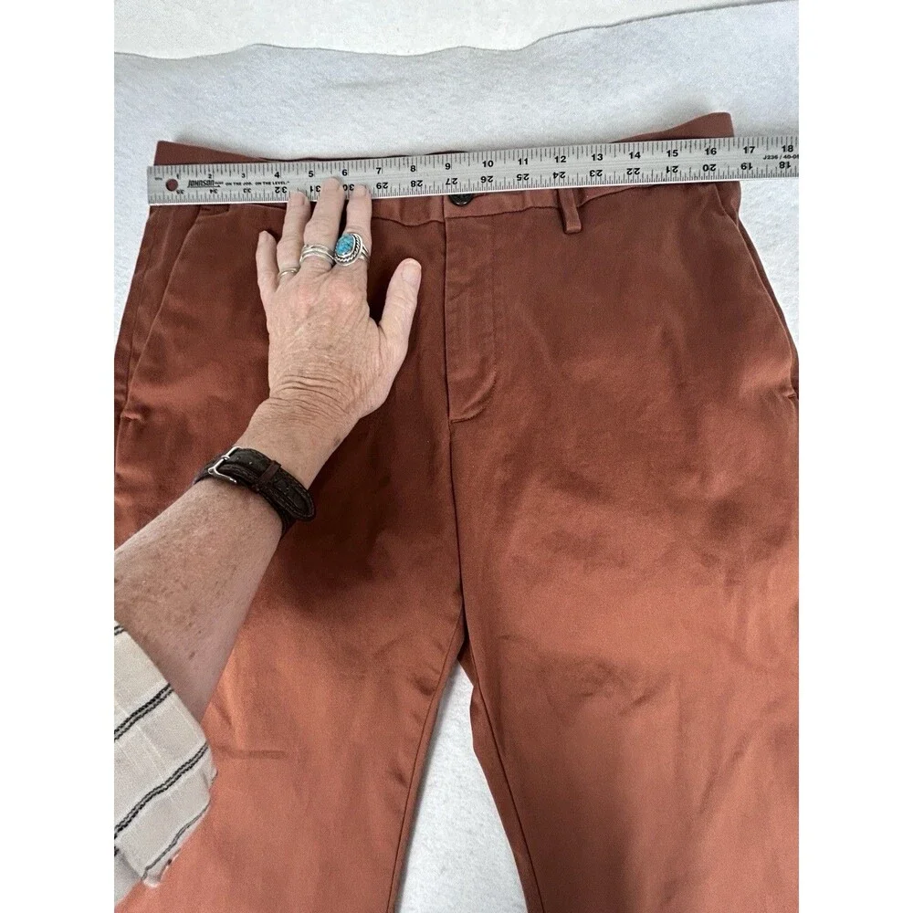 Banana Republic Pants Mens 33x30 Rust Slim Rapid Movement Chino Stretch Preppy